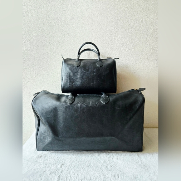 Christian Dior Black Oblique Trotter Large Weekender Bag - Picture 16 of 16